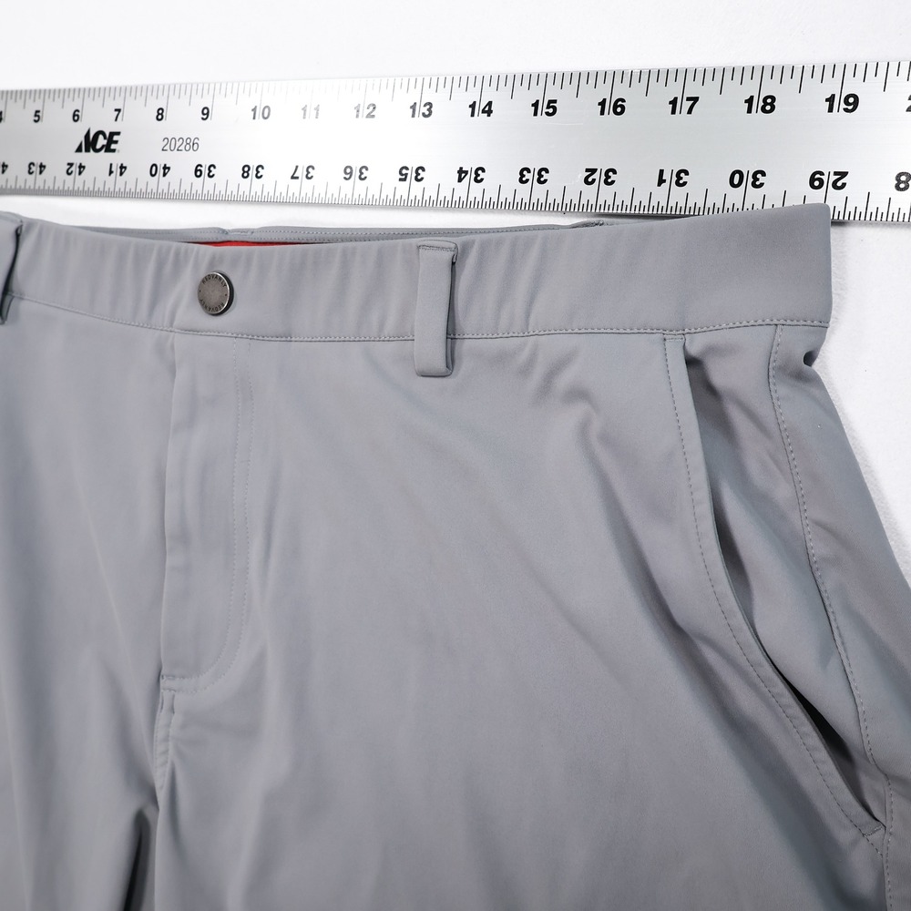 REDVANLY Mens XXL Grey Varick Pull On Performance Stretch Athletic Golf Shorts - Picture 6 of 7